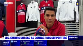 Des joueurs du LOSC à la rencontre de leur public dans un magasin de Lomme