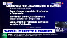 OM-PSG: les supporters parisiens interdits de déplacement