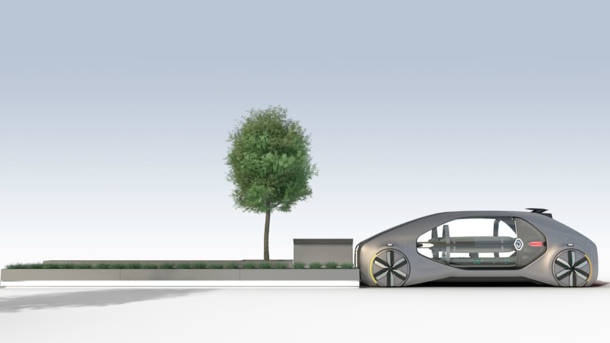 La station permettant un accès facilité à cet EZ-GO également imaginée avec le concept La station permettant un accès facilité à cet EZ-GO également imaginée avec le concept