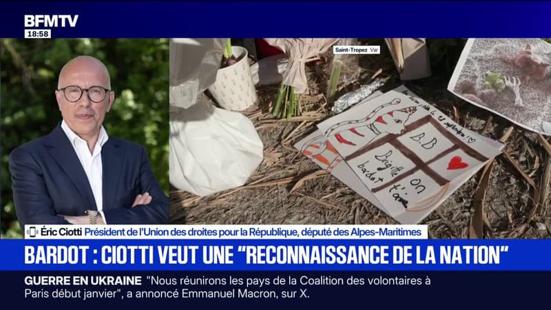 Olivier Faure (PS) est contre l'idée d'un hommage national pour Brigitte Bardot: Éric Ciotti, président (UDR), dénonce des propos "indécents"