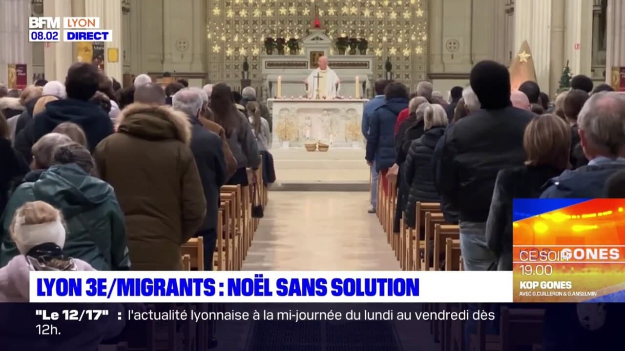 Lyon: la messe de minuit célébrée à léglise du Saint-Sacrement en  présences des mineurs isolés