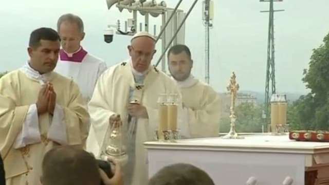 Le pape François lors des JMJ à Cracovie