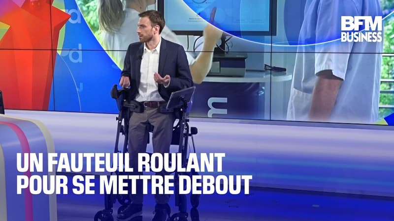 Regarder la vidéo  Un fauteuil roulant pour se mettre debout 