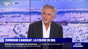 "Pathétique", "nauséeux"... Bernard-Henri Lévy réagit à la déclaration de candidature d'Éric Zemmour dans laquelle il apparaît