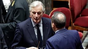 Michel Barnier à l'Assemblée nationale à Paris, le 2 décembre 2024.
