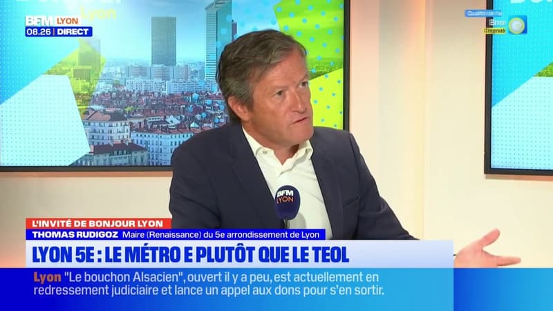 Thomas Rudigoz, maire (Renaissance) du 5e arrondissement de Lyon, était l'invité de Bonjour Lyon.