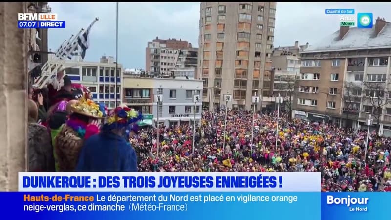 La neige, invitée du carnaval de Dunkerque