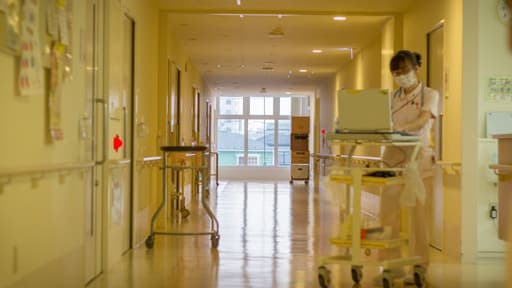 Un hôpital japonais (illustration)