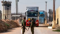 Des soldats israéliens au point de passage de Kerem Shalom, à la frontière entre Gaza et Israël, le 19 décembre 2023