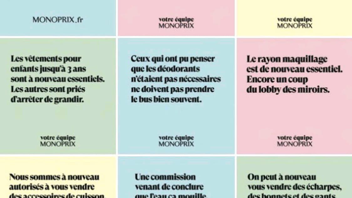 La campagne d'affichage de Monoprix