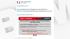 L'accident s'est produit ce lundi vers 9h30 à Strasbourg.