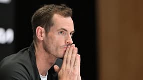 Andy Murray en conférence de presse à l'Open d'Australie, le 15 janvier 2024.
