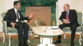 Bachar al-Assad et Vladimir Poutine au Kremlin, en 2006. (illustration)