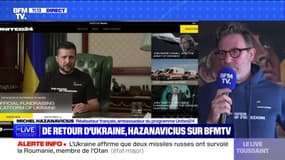De retour d'Ukraine, Hazanavicius sur BFMTV - 10/02