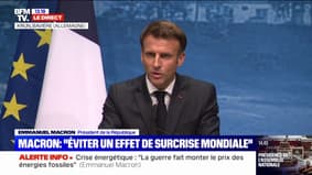 Énergie: Emmanuel Macron accuse certains producteurs et spéculateurs d'être "des profiteurs de guerres qui font beaucoup d'argent sur le contexte géopolitique"