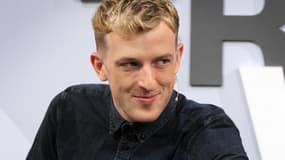 L'écrivain Edouard Louis en octobre 2017 à Francfort en Allemagne