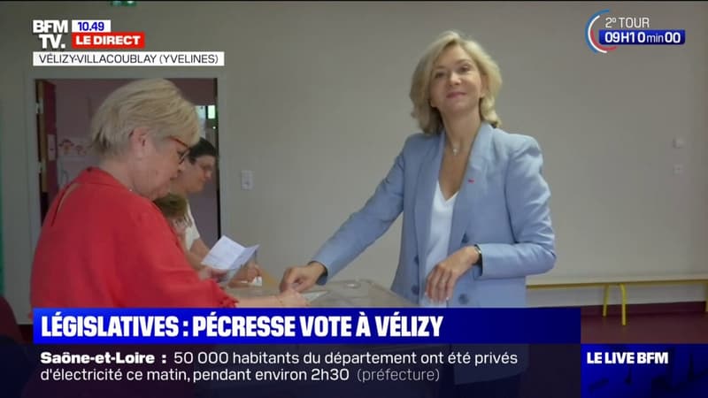 Législatives 2022: Valérie Pécresse vote à Vélizy-Villacoublay dans les Yvelines