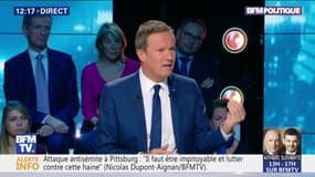 Policiers à l'école: Nicolas Dupont-Aignan répond qu'il faut "d'abord mettre des surveillants"