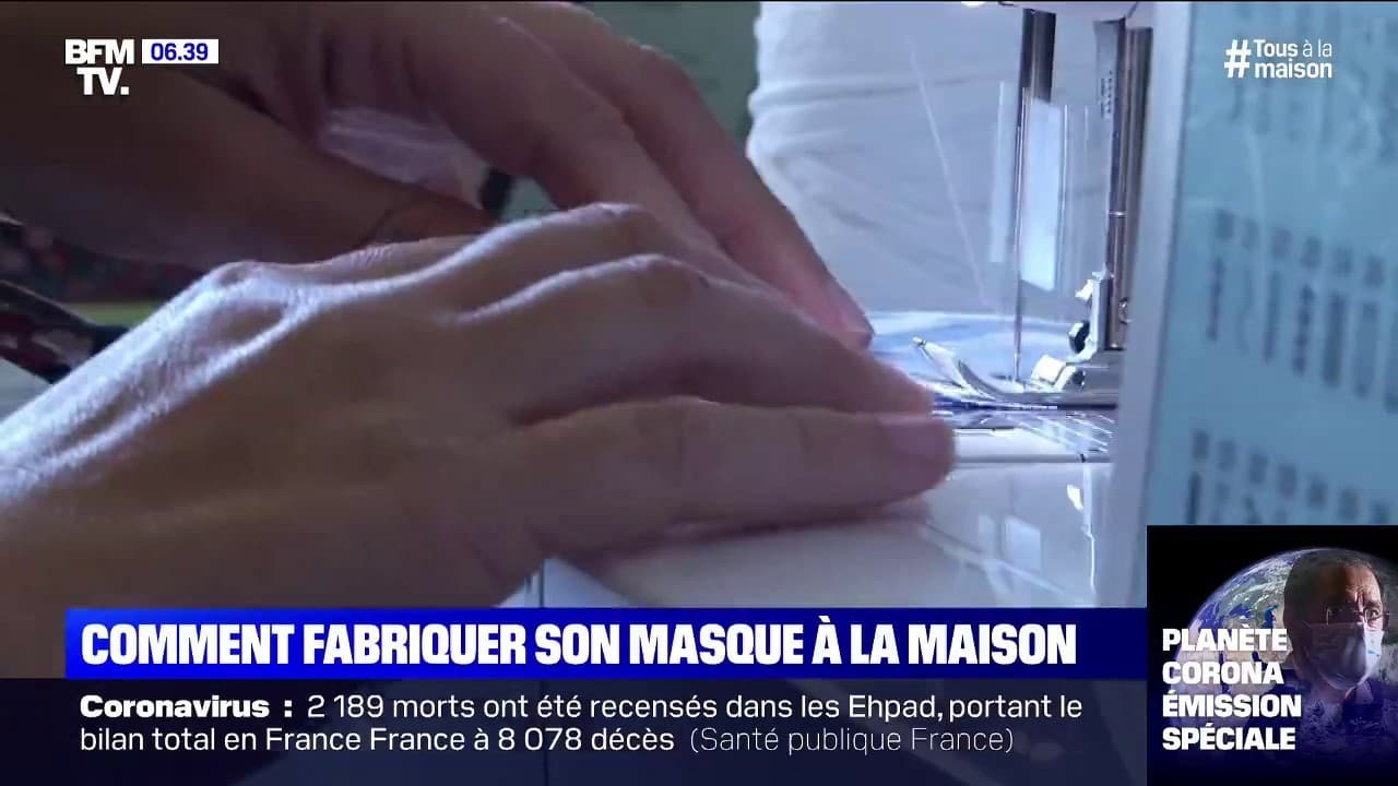 Coronavirus: comment se fabriquer un masque à la maison