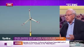 Le parti pris : Macron veut implanter 50 parcs éoliens en mer d'ici 2050 - 15/04