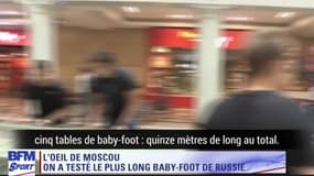 L'oeil de Moscou : Le plus grand baby-foot de Russie réunit 60 joueurs sur 15 mètres