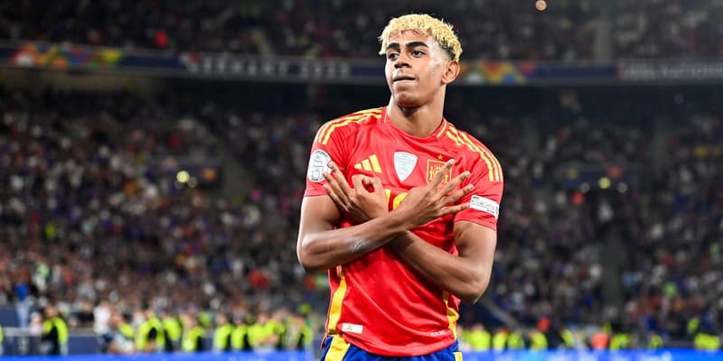 Lamine Yamal lors du match Espagne-France (5-4, Ligue des Nations), le 5 juin 2024