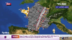La météo de ce jeudi 3 novembre avec de la pluie un peu partout