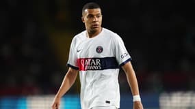 Kylian Mbappé lors de Barça-PSG (1-4, Ligue des champions), le 16 avril 2024