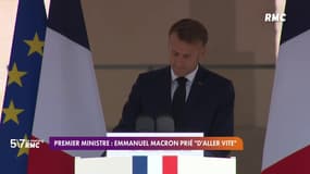 Premier ministre : Emmanuel Macron prié "d'aller vite" 