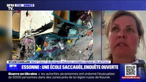"On a à peu près une estimation de 50.000 euros de dégâts": Sylvie Carillon, maire de Montgeron, dans l’Essonne, affirme qu'il y a eu "une vraie volonté" de saccager l'école