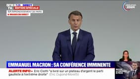 Pour Emmanuel Macron, le résultat aux élections européennes "imposait une dissolution"