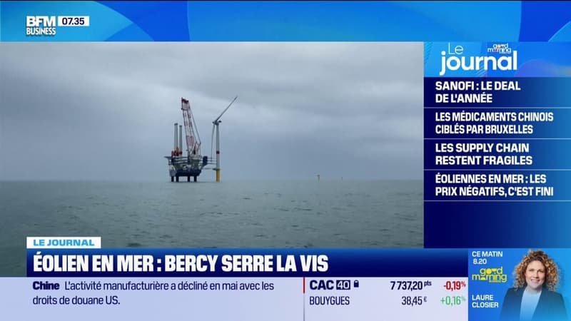 Éoliennes en mer: les prix négatifs, c'est fini
