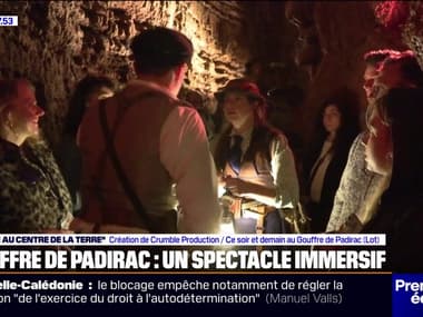 Culture: une pièce de théâtre au cœur du gouffre de Padirac