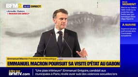 Emmanuel Macron au Gabon: "Arrêtons d'opposer le climat et le développement"