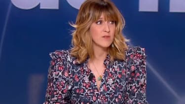 Daphné Burki sur le plateau de "Je t'aime, etc."