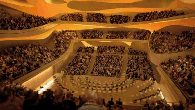 La nouvelle salle de concert parisienne (ici en maquette) offrira 2.400 places aux mélomanes