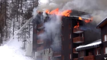 Un important incendie est survenu, ce lundi, dans une grande résidence de tourisme de Val d'Isère.