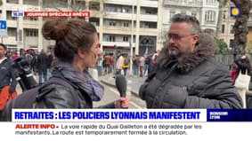 Retraites : les policiers manifestent aussi à Lyon