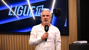 Vincent Labrune lors de l'annonce de la création de la chaîne Ligue 1+ - le 10/07/2025