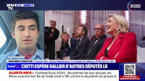 Alliance LR/RN: Guilhem Carayon, président des Jeunes Républicains, évoque "des retours globalement très bons"