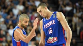 Tony Parker et Rudy Gobert