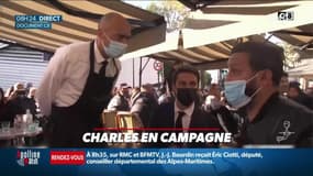 Charles en campagne : Journée en terrasse avec les personnalités publiques - 20/05