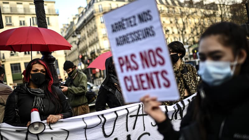 Les travailleuses du sexe ont manifesté ce jeudi à Paris.