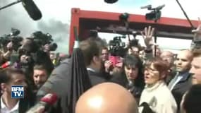 La folle journée de Le Pen et de Macron devant les salariés de Whirlpool