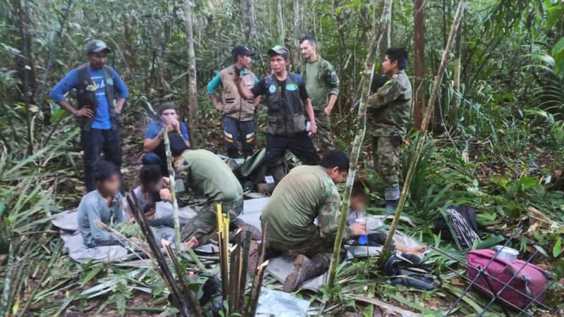 Quatre enfants ont été retrouvés vivants le 9 juin 2023 après avoir erré 40 jours dans la jungle amazonienne de Colombie