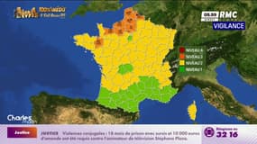 Météo: neuf départements sont placés en vigilance orange neige, verglas et crues