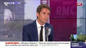 Gabriel Attal sur l'accueil de réfugiés afghans: "Ce qui primera toujours, c'est la sécurité des Français"