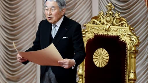 L'empereur Akihito fait un discours le 2 juin 2015 à Tokyo