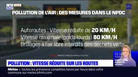 Nord-Pas-de-Calais: vitesse abaissée en raison de la pollution de l'air