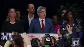 Jean-Luc Mélenchon le 7 juillet 2024 à l'issue du second tour des élections législatives